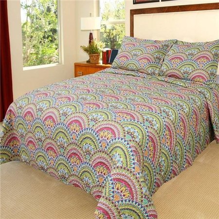 BEDFORD HOME Bedford Home 66A-19714 Melanie Printed 2 Piece Quilt Set; Twin Size 66A-19714